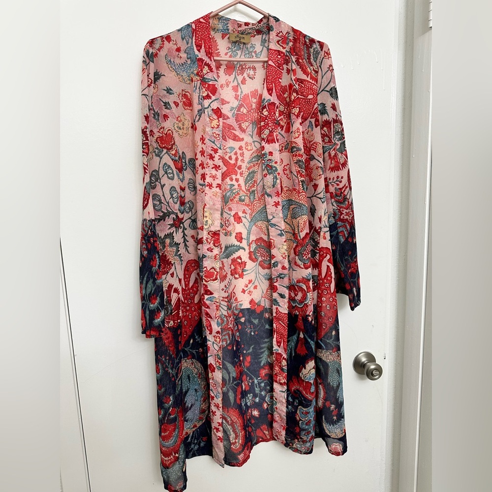 Floral Print Women's Kimono Robe